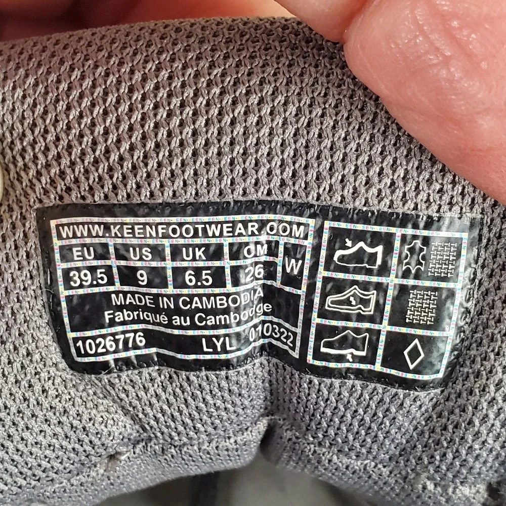 Keen Circadia Vent Womens Shoes Sz 9 Steel Gray Cloud Blue Waterproof Hiking